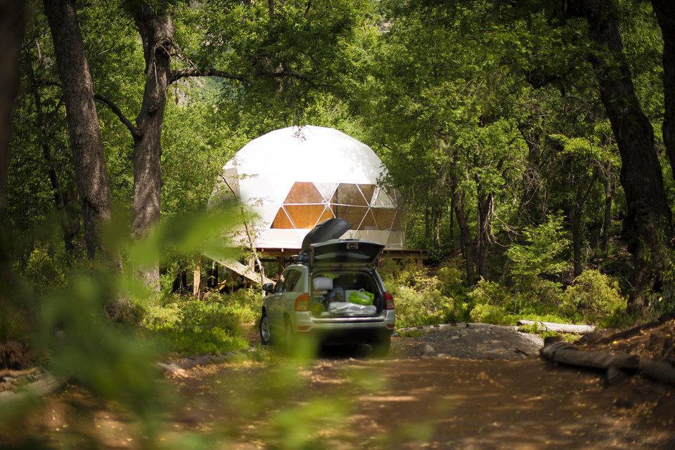 Glamping Domos Treepod Hotell Las Trancas Exteriör bild